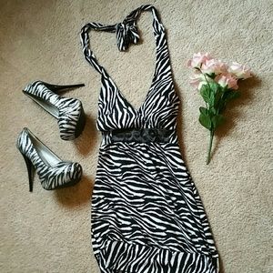 Zebra Halter Top